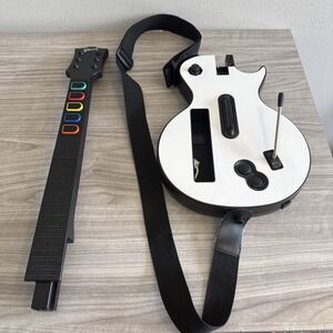 Nintendo Wii Guitar Hero Controller Gibson Les Paul Red Octane Tested White